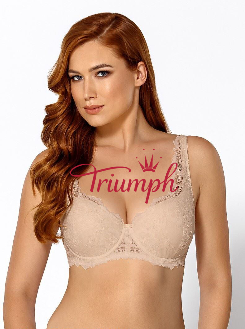 Triumph – (3 vnt.) 💥Nėriniuota pusiau paminkštinta liemenėlė